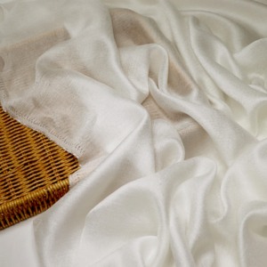 30% 涤纶38% T 32% 粘胶面料闪亮透明绉纱雪纺面料 - Product Image 2