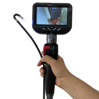 Videoscopio de inspección articulado de 2 vías con monitor de 4,3 pulgadas Cámara HD de luz ajustable