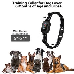 Pantalla LCD mejorada, recargable, automática, IP67, resistente al agua, pitido, choque, <span class=keywords><strong>collar</strong></span> antiladridos, dispositivo de Control sin ladridos para perros - Product Image 5