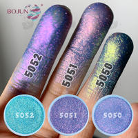Poudre Pigmentée Scintillante Effet Caméléon Sirène pour Nail Art – Couleurs Changeantes pour Bricolage Style Designer – Conditionnement en Bouteille