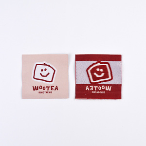 Popular Washable Recycled Custom Luxury <strong>White</strong> Woven Clothing Tags Logo Labels for T <strong>Shirt</strong> Polo Clothing - Product Image 5