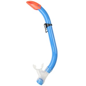 Snorkel semiseco para niños, talla S, azul real, equipo de snorkel de PVC duradero - Product Image 1