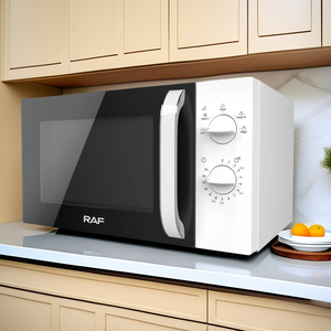 Four à <span class=keywords><strong>micro</strong></span>-ondes RAF 23L avec prise EU, plateau tournant, fenêtre de visualisation, économie d'énergie, appareil de cuisine compact <span class=keywords><strong>pour</strong></span> la maison et le bureau - Product Image 1