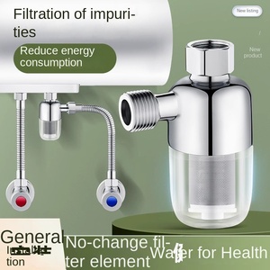 Filtro <span class=keywords><strong>de</strong></span> <span class=keywords><strong>Agua</strong></span> Doméstico <span class=keywords><strong>de</strong></span> Acero Inoxidable para <span class=keywords><strong>Calentador</strong></span> <span class=keywords><strong>de</strong></span> <span class=keywords><strong>Agua</strong></span> y Lavadora, Pre-Filtro para Grifo, Inhibidor <span class=keywords><strong>de</strong></span> Incrustaciones, Sin Elemento Filtrante ZT2738 - Product Image 5