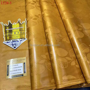 LY29 Vente en gros 100% Coton Robe Bazin Riche Brode Homme Comme Pour Femme Tissu <span class=keywords><strong>de</strong></span> Broderie Tissu <span class=keywords><strong>de</strong></span> Haute Qualité Peigné Tissé - Product Image 2