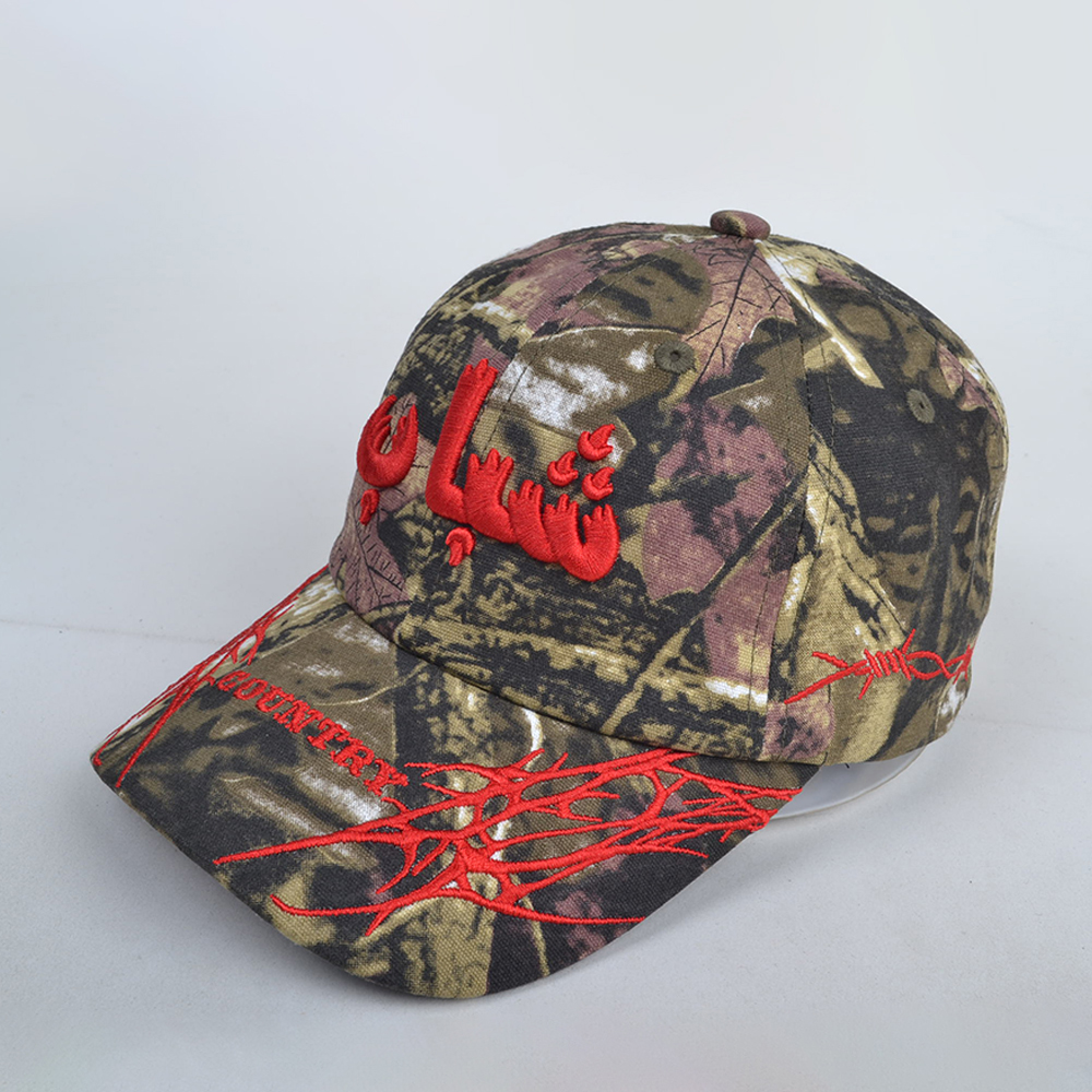 Manufacturer Men Real Tree Camouflage Old School Blank Baseball Hat Custom logo Embroidery Camo Sport Caps