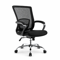 Chaise de bureau pivotante en maille pour conférence, inclinable à 180 degrés, ergonomique, pour cadre et personnel, idéale pour salle de réunion