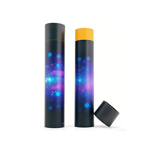 Tube d'expédition cylindrique en carton recyclable imprimé couleur personnalisé pour affiches, avec estampage et finition pour tapis de souris - Product Image 3