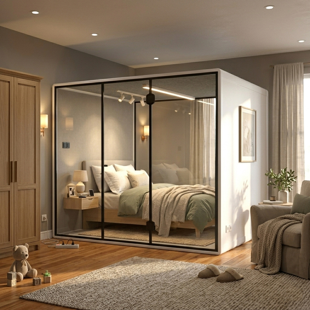 High-Quality, Soundproof Sleeping Pod Room Capsule Portable, Modular, and Rapid-Assembly Sleep Pod Suitable for Hotels Home