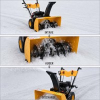 Souffleuse à neige thermique professionnelle automotrice avec démarrage électrique pour les travaux d'hiver sur les propriétés