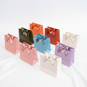 <span class=keywords><strong>Bolsas</strong></span> <span class=keywords><strong>de</strong></span> Regalo Plegables Personalizadas con Logotipo <span class=keywords><strong>para</strong></span> Pequeñas Empresas, <span class=keywords><strong>Bolsas</strong></span> <span class=keywords><strong>para</strong></span> Fiestas <span class=keywords><strong>de</strong></span> Revelación <span class=keywords><strong>de</strong></span> Género con Lazos - Product Image 2
