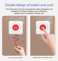 Bouton d'appel de panique SOS WiFi Tuya TY-J02, capteur pour personnes âgées, étanche, aide d'urgence, interrupteur intelligent, contrôle par application