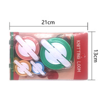Ensemble de 4 outils pour faire des pompons en laine, nouveaux outils artisanaux pour la fabrication de boules en peluche en fil DIY