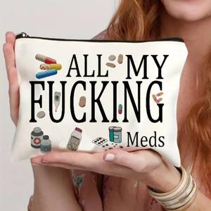 Trousse de Maquillage Personnalisée avec Fermeture à Glissière pour Toilette de Voyage, Motif <span class=keywords><strong>Super</strong></span> Maîtresse <span class=keywords><strong>France</strong></span>, 1 Pièce - Product Image 1