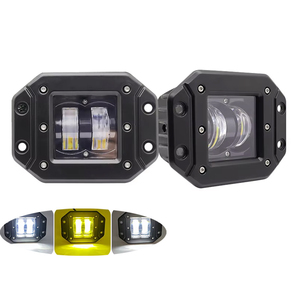 12V 24v通用汽车发光二极管工作灯高近光双色摩托车聚光灯越野DRL平齐安装汽车发光二极管吊舱灯 - Product Image 1