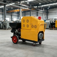 Machine de pulvérisation de mortier portable haute performance pour ciment et gypse, avec pompe à vis, pour la construction