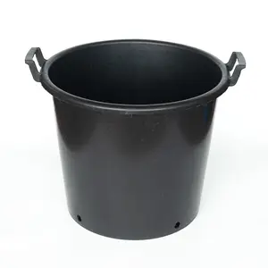 1-30 Gallon Bruin En Zwart Gal Pot Plastic Groeien Potten Met Of Zonder Afvoer Gaten Op Bodem Geëxporteerd naar Mexico En Afrika