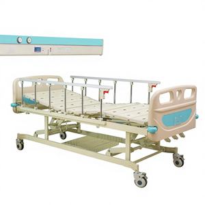 Cama de Hospital Manual Económica al por Mayor con 3 Manivelas y 3 Funciones Ajustables - Product Image 2