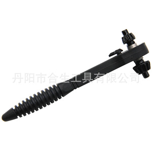 Ratchet Combination Wrench 12.8mm 17.2mm Adjustable Metric <b>Tool</b> Steel Black Industrial Grade - Product Image 3