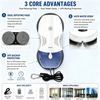 Robot Limpiacristales Eléctrico Inteligente T10 Pro 120ml con Doble Boquilla y Motor sin Escobillas Automático