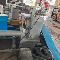 Máquina de Peletización de Plástico de Segunda Mano Gelia, 150-250 kg/h, Extrusora de Doble Etapa, Cambiador de Malla Hidráulico, PE PP