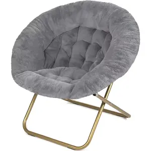 Soft Round Warm Soft Comfortable Moon Chair With Functional Style Provides Modern Style