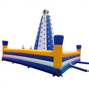 Structure gonflable de qualité commerciale pour enfants, avec jeux de saut, mur d'escalade et aire de jeux extérieure, à vendre - Product Image 1