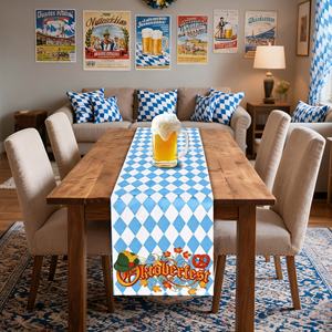 Mantel del Festival de la cerveza de Munich Diseño de patrón único, restaurante Comedor Ambiente cálido - Product Image 3
