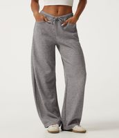 Pantalon large en molleton léger pour femme, coupe ballon, printemps-été-automne, grandes tailles, pour femmes de petite taille, courbes généreuses, qualité supérieure avec poches latérales