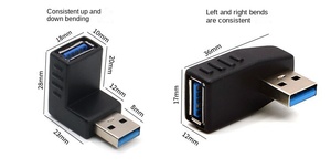 อะแดปเตอร์ต่อขยาย USB 3.0 แบบตัวผู้เป็นตัวเมีย หลายทิศทาง 90/270 องศา ข้อต่อแบบตั้ง ป้องกันด้วย <span class=keywords><strong>OTP</strong></span> - Product Image 2