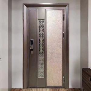 Porte d'entrée de sécurité en acier, porte de Villa en acier inoxydable, porte de sécurité anti-corrosion - Product Image 3