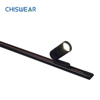 Luminaire sur rail magnétique argenté personnalisable DC 12V-24V Design LED moderne pour bijoux et mode Expositions de sacs portables