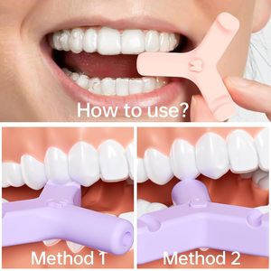 Lot de 4 outils de positionnement manuels en forme de Y pour aligneurs <span class=keywords><strong>Invisalign</strong></span>, accessoires de suivi pour soins dentaires orthodontiques, ajustement sécurisé - Product Image 2