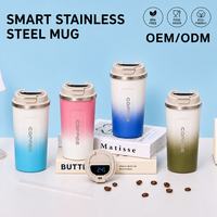 Botol Air Stainless Steel 380ml, Tumbler, Cangkir, Mug, Termos Pintar untuk Perjalanan, Minuman, Pelangi, untuk Bayi