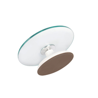 Neues Design Transparenter Kuchen-Plattenspieler aus gehärtetem Glas Rotierender rutsch fester Boden Runder Kuchenst änder Plattenspieler-Tablett