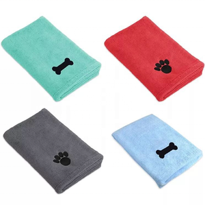 Serviettes de toilettage pour animaux de compagnie en microfibre absorbante, écologiques, pour le bain des chiens, séchage rapide, utilisation en salle de bain, toilettage des chiots - Product Image 1