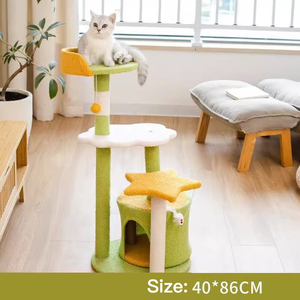 OEM Gecustomizeerde Kleine Kattentoren met Geïntegreerd Nest Professionele Fabrikant Export Kwaliteit Huisdierenmeubilair Groothandel - Product Image 3