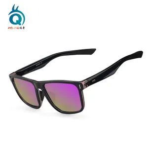 High Quality UV400 Anteojo HD Polarized Protect Golf Sunglasses Fishing Square Frame Mirror Lens Sunglasses