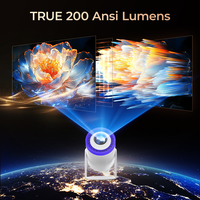 Projecteur intelligent Android Junuo portable Turn 1 200 ANSI Lumens Home Theater Mini Allwinner H723 Android 14 Proyector