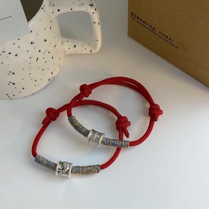 Wealth And Prosperity Fish Pattern <b>Red</b> String <b>Bracelet</b> For Women Pure Silver Lucky Charm Gift Jewelry - Product Image 5