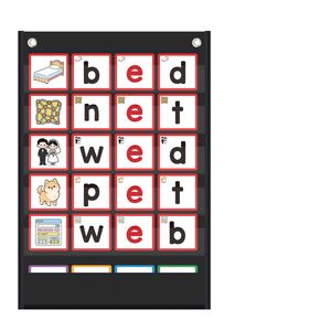 Tableaux de classement des mots CVC avec 144 cartes flash – Indispensable pour la maternelle – Jeux d'alphabétisation CVC pour la lecture et l'orthographe - Product Image 1