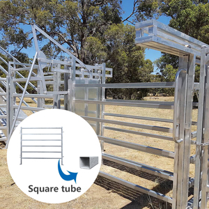 SRX-Factory Direct 12 FT 4 Rails Panneau de bétail en métal Corral en vrac Clôture d'écurie et de bétail galvanisée portable en gros - Product Image 5