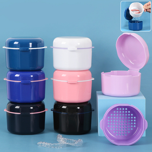 Estuche Redondo para Dentaduras Postizas SUNSHING, Contenedor Hermético con Tapa para Baño de Dentaduras, Caja Portátil para Guardar Retenedores Dentales y Limpiar Prótesis - Product Image 6