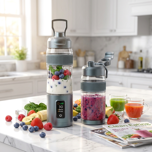Nuevo Exprimidor Portátil de 600 ml, Recargable por USB, con Pantalla Digital, Libre de BPA, Mini Licuadora de Frutas, Fácil de Transportar para el Hogar, Camping y Viajes, OEM - Product Image 1