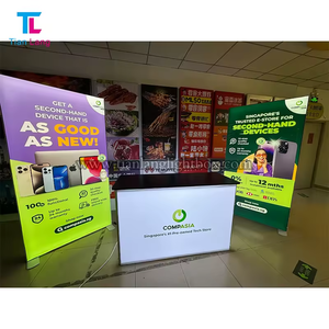 Stand d'exposition double face Stand d'exposition portable en aluminium avec cadre à LED Stand d'exposition en tissu SEG Light Box Trade Show <span class=keywords><strong>Expo</strong></span> - Product Image 5