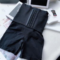 Culotte gainante taille haute avec crochets pour un contrôle ferme du ventre, gaine amincissante, sous-vêtement post-partum