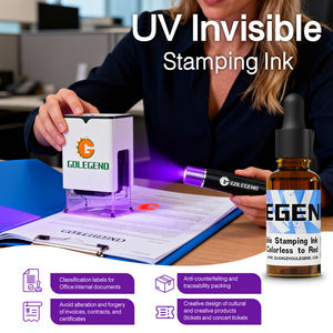 Encre invisible fluorescente UV à séchage rapide GDLEGEND pour tampon auto-encreur, tampon encreur, encre invisible UV pour sceau - Product Image 5
