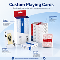 Cartes à Jouer Texas Hold'em en Gros d'Usine, Haute Qualité, 4 Couleurs, Plastique, Logo Personnalisé Imprimé, Écologiques pour la Famille