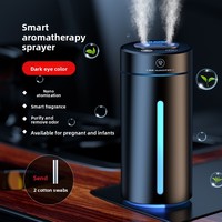 Purificateur d'air de voiture portable en alliage, alimenté par USB, avec éclairage d'ambiance, diffuseur intelligent de parfum et d'aromathérapie pour grille d'aération