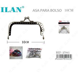 Manico in metallo da 10 cm per borsa, per creazione di borse artigianali - Product Image 1